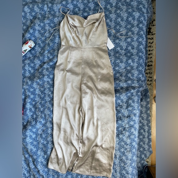 Lush champagne jumpsuit - Picture 1 of 6